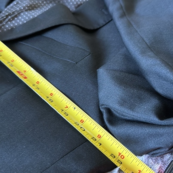 Lucca di Firenze Super 140s wool gray Italian fine cloth suit jacket blazer 42s - Picture 7 of 11